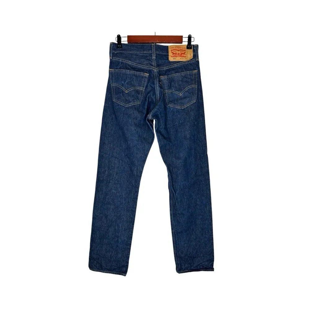 Levi's Men 501 XX Shrink To Fit STF Rigid Dark Wash Straight Leg Jeans W 29 L 34